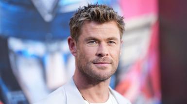 A head and shoulders shot of Chris Hemsworth at the Transformers One New York premiere in 2024
