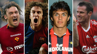 Totti, Puyol, Maldini, Carragher