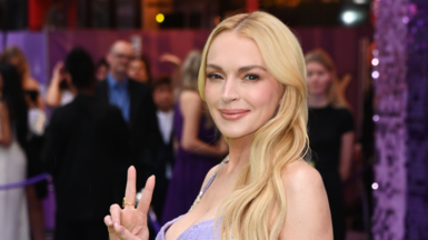 Lindsay Lohan at the Freakier Friday premiere 