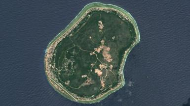Nauru aerial shot