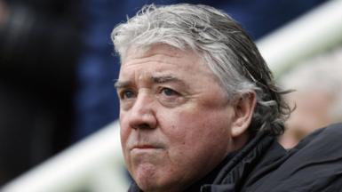 Joe Kinnear on the touchline during a Newcastle game