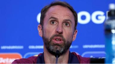 England manager Gareth Southgate in a news conference