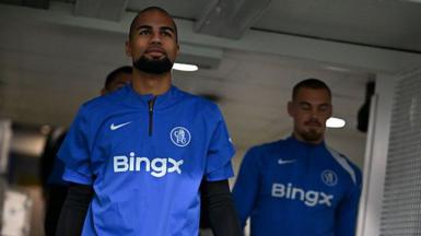 Chelsea goalkeeper Rob Sanchez and Filip Jorgensen