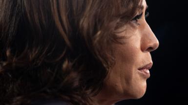 Image shows Kamala Harris