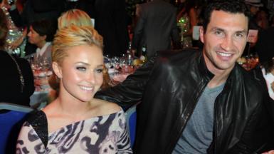 Actress Hayden Panettiere (left) and Wladimir Klitschko attend the World Music Awards 2010 in Monte Carlo, Monaco