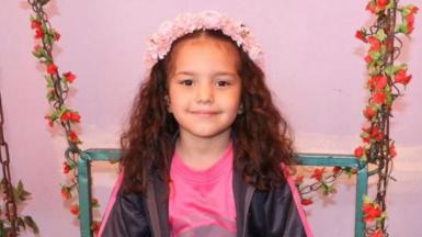 Hind Rajab smiles at the camera.