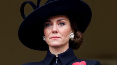 The Princess of Wales at the 2023 Remembrance service at the Cenotaph