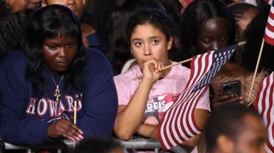 Democrats in tears at Harris event at Howard University