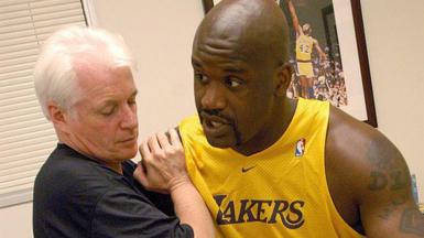 Alex McKechnie treats Shaquille O'Neal