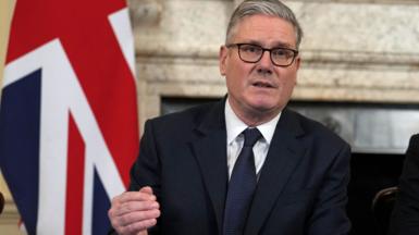 Prime Minister Sir Keir Starmer delivers remarks at the top of the Cabinet meeting on 24 February.