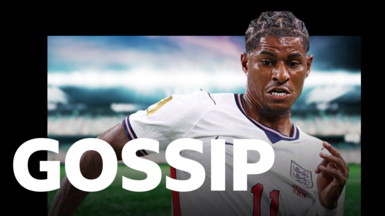 BBC Sport Gossip graphic featuring England's Marcus Rashford