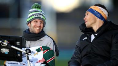 Rob Burrow (left) and Kevin Sinfield (right)