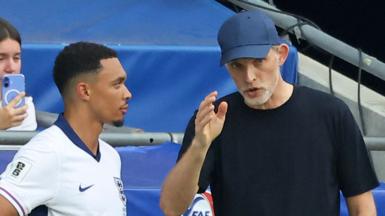 Trent Alexander-Arnold and Thomas Tuchel