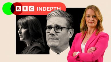 A treated image of Sir Keir Starmer and Rachel Reeves