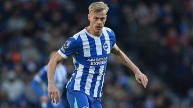 Jan Paul van Hecke in action for Brighton