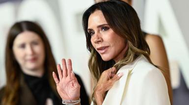 Victoria Beckham attends the "Victoria Beckham" World Premiere at the Curzon Mayfair on October 08, 2025 in London, England
