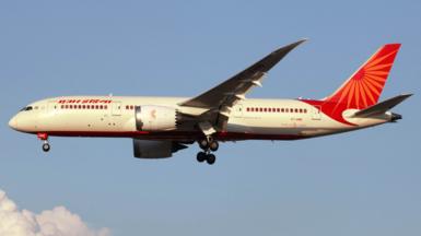 Air India Boeing 787 Dreamliner aircraft VT-ANB is pictured near Malpensa Airport in Milan, Italy, August 19, 2017.