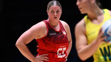 England's Eleanor Cardwell during the Commonwealth Games defeat by Australia