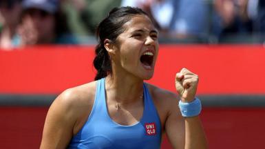 Emma Raducanu celebrates 