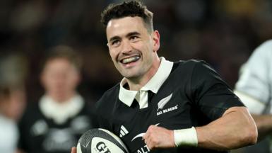 New Zealand Will Jordan in action during his side's win against Italy 
