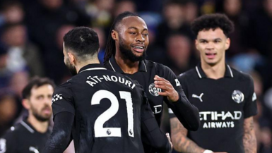 Antoine Semenyo scores for Man City