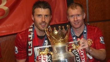 Former Manchester United midfielders Michael Carrick and Paul Scholes