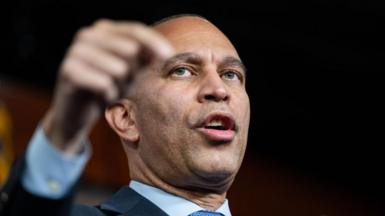 US House Minority Leader Hakeem Jeffries on Sunday