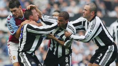 Lee Bowyer and Kieron Dyer fight