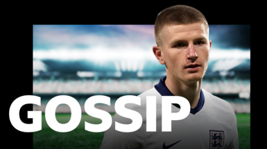 ý Gossip graphic featuring Adam Wharton playing for England