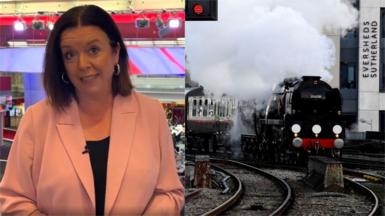 Daniela Relph and the Royal train 
