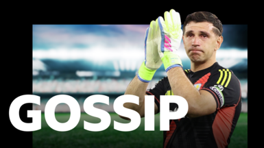 Emi Martinez and the gossip logo