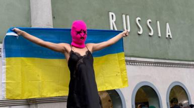 Protest group Pussy Riot at the Venice Biennale