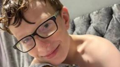 An 11-year-old boy wearing glasses - he is Mackenzie Swift who went missing in South Yorkshire 