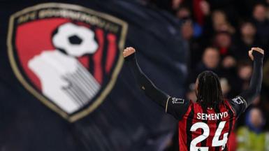 Antoine Semenyo celebrates