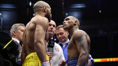 Chris Eubank Jr and Conor Benn face off before their rematch