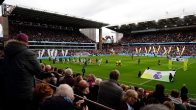 A general view of Villa Park, taken from the stands