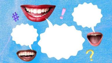 Cegau yn siarad a gwenu