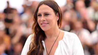 Karla Sofía Gascón attends the "Emilia Perez" Photocall at the 77th annual Cannes Film Festival at Palais des Festivals on May 19, 2024 in Cannes, France