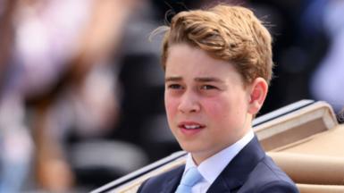 Prince George of Wales during Trooping The Colour on June 13, 2026 in London, England.