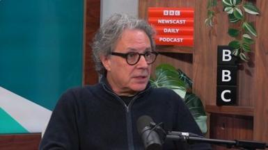 Ian Russell talking on newscast