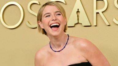 Jessie Buckley at the Oscar nominees luncheon