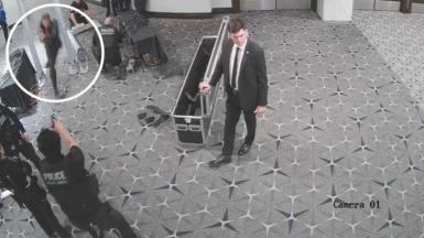 Footage from Saturday’s White House correspondents’ dinner