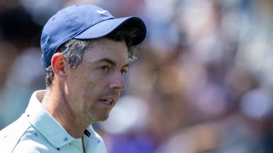 Rory McIlroy looking jaded during his second round of the Players Championship