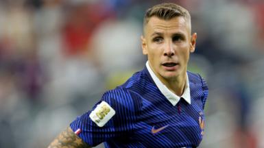Lucas Digne playing for France