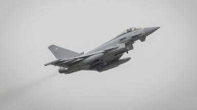 An RAF Typhoon jet