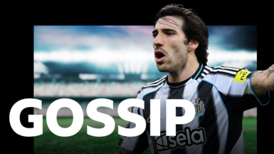 BBC Sport Gossip graphic featuring an image of Newcastle's Sandro Tonali