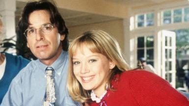 Robert Carradine and Hilary Duff in Lizzie Mcguire