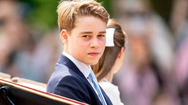 Prince George of Wales during Trooping The Colour on June 13, 2026 in London, England.