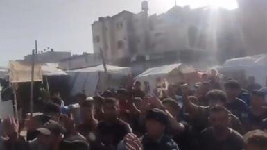 Anti-Hamas protest in Khan Younis, southern Gaza