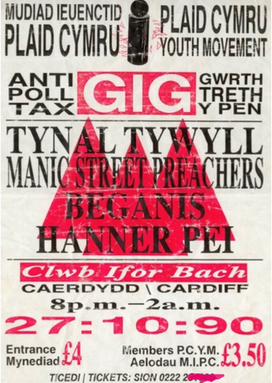 Poster gig 1990